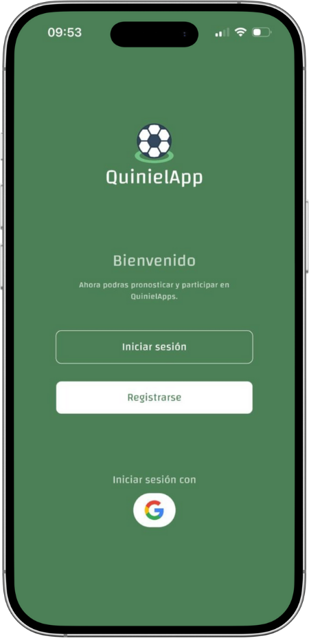 Vista previa de la app QuinielApp