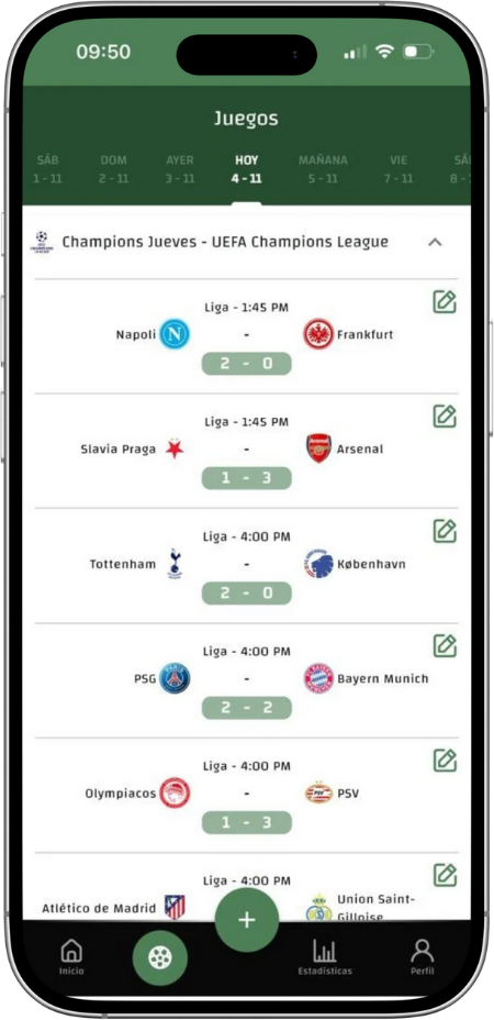 Vista previa de la app QuinielApp
